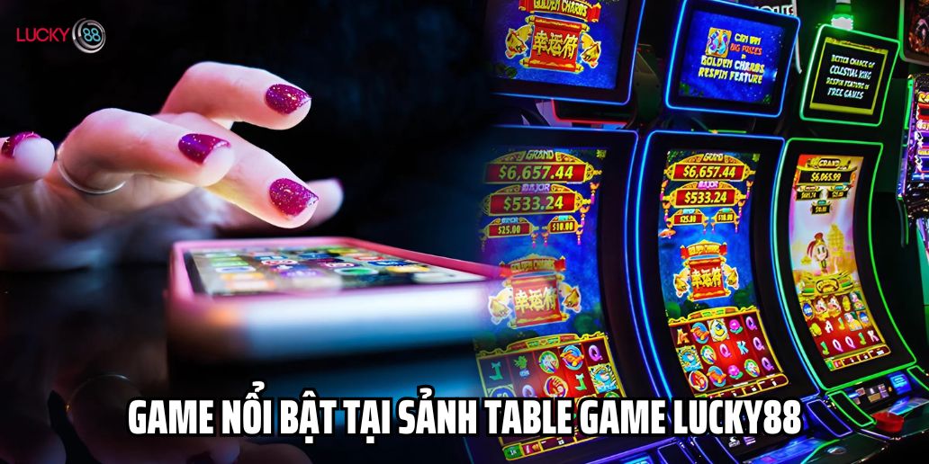 Những trò chơi nổi bật tại sảnh Table game Lucky88